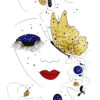 Adage d'Or fait partie des tableaux modernes de la série picturale «Arabesque» est un tableau moderne et abstrait qui a été réalisé à la peinture acrylique sur papier coton Fabriano 350gr par Alessandra Viotti-Gilabert, artiste peintre contemporain.