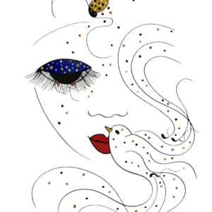 Arabesque de la série picturale «Arabesque» est un tableau moderne et abstrait qui a été réalisé à la peinture acrylique sur papier coton Fabriano 350gr par Alessandra Viotti-Gilabert, artiste peintre contemporain.