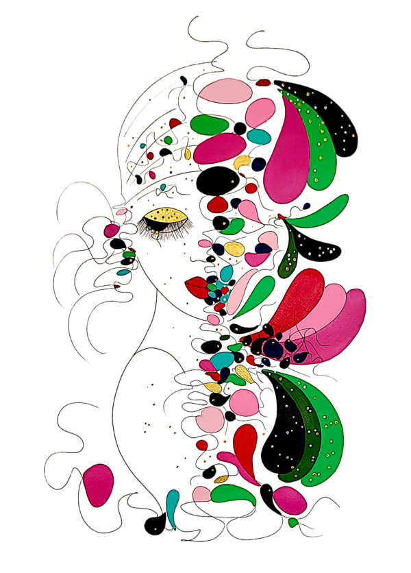Anny Ruggenti, les années folles fait parti de la collection des tableaux modernes de l'artiste peintre Alessandra Viotti-Gilabert.