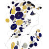 Happy Days, tableau moderne aux couleurs vives de la série picturale Ad Astra.