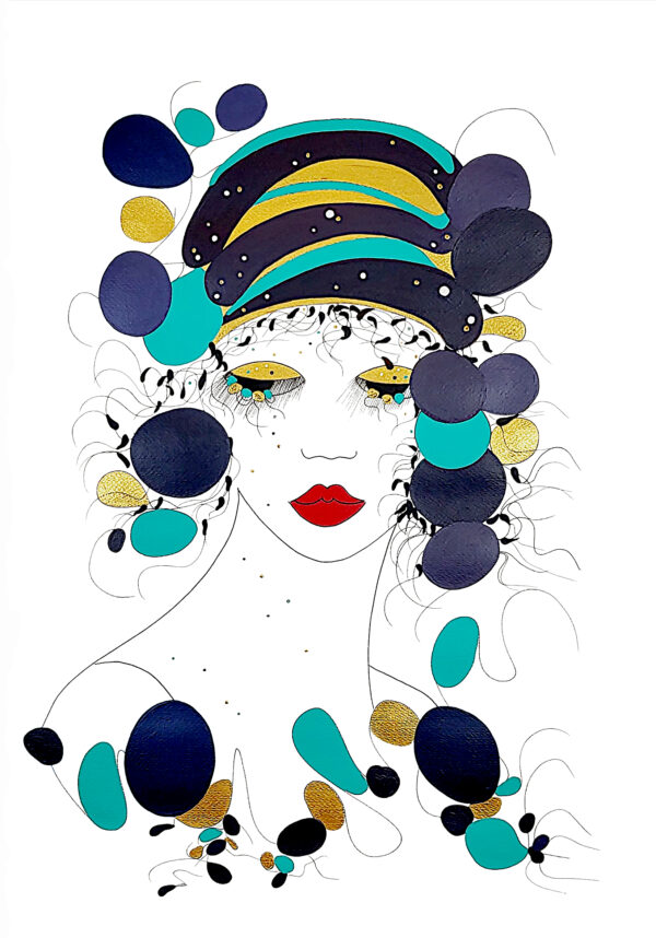 L'œuvre d'art Acqua Viva de la série picturale Acqua fait partie de la collection des tableaux modernes de l'artiste peintre Contemporain Alessandra Viotti-Gilabert.