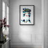 Mise en scéne de l'œuvre d'art Acqua Viva de la série picturale Acqua qui fait partie de la collection des tableaux modernes de l'artiste peintre Contemporain Alessandra Viotti-Gilabert.