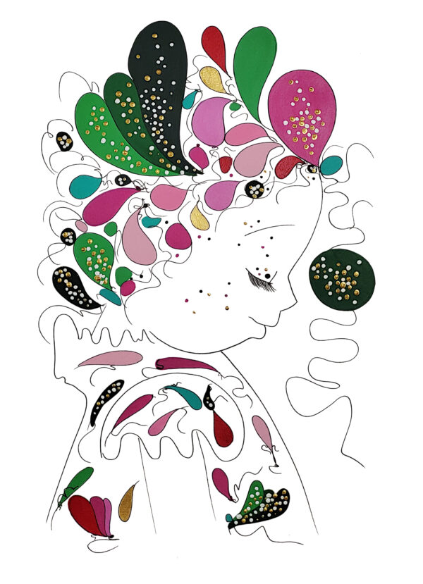 Reproduction certifiée fine art sur papier 100% conton ade l'oeuvre originale Sole.