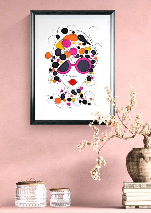 Reproduction Digigraphie Fine Art by Epson de l’œuvre Fashion Format A3