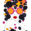 Pop Summer, digigraphie de la collection des tableaux modernes d'Alessandra Viotti-Gilabert Artiste Peintre Contemporain.