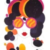 Tableau Pop Summer 70x100 cm. Peinture Acrylique sur papier coton.